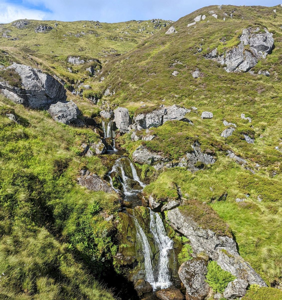 Waterfall in Corrie Fee above Glen Cova