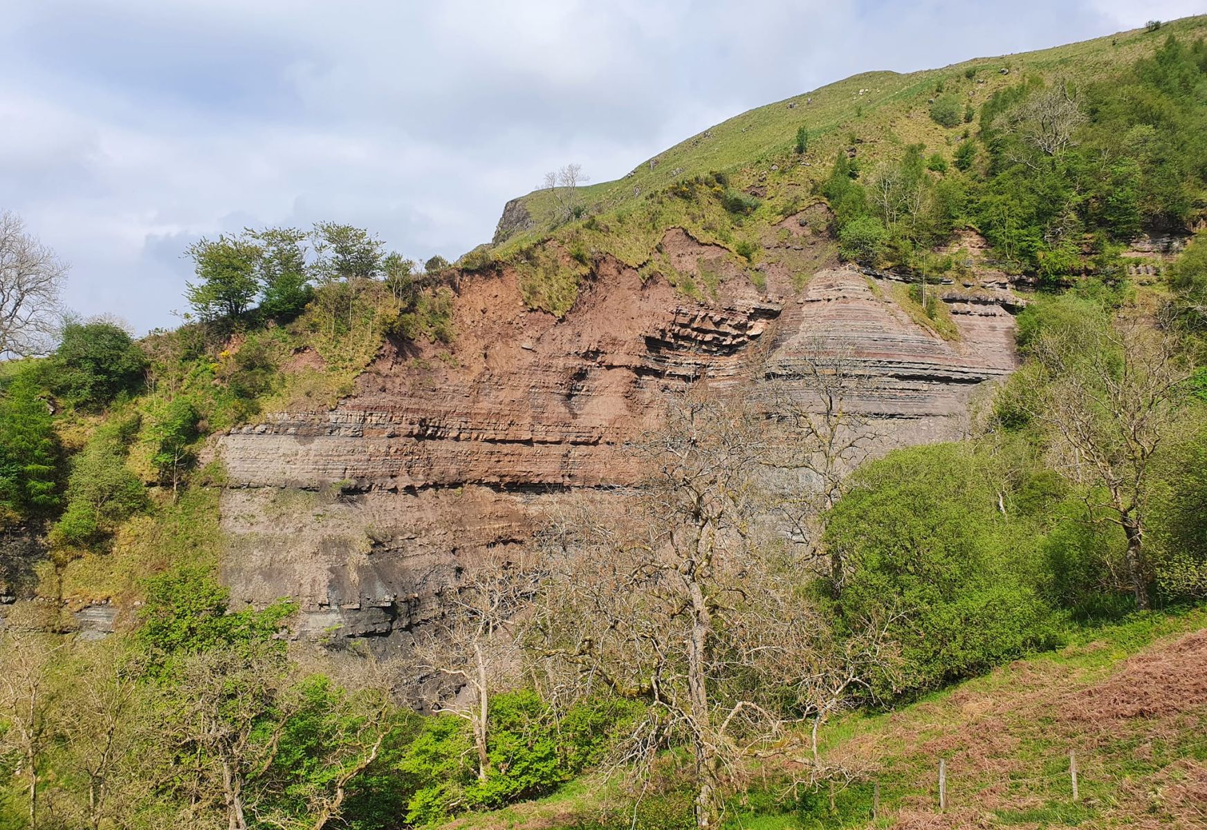 Rock Face above the Ballagan Burn