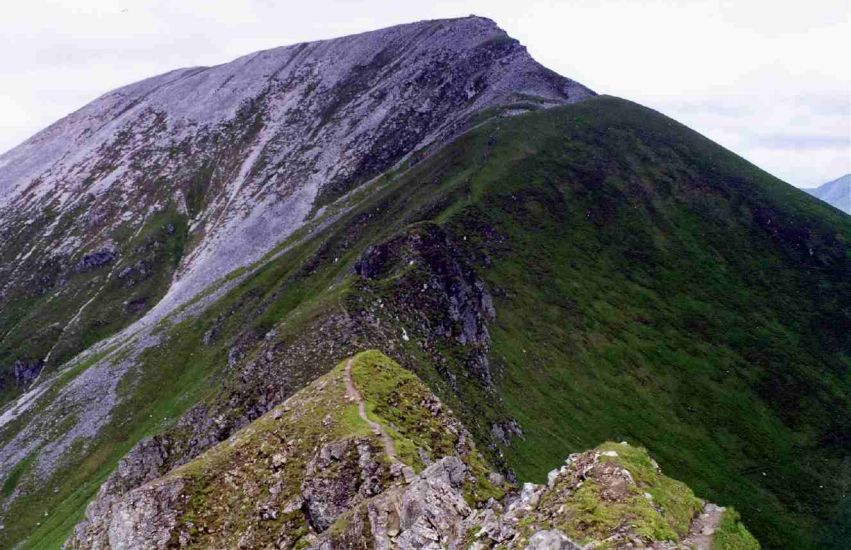 Sgurr a' Mhaim from the Devil's Ridge in The Mamores