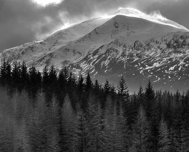 Stob a'choire Mheadhoin in winter