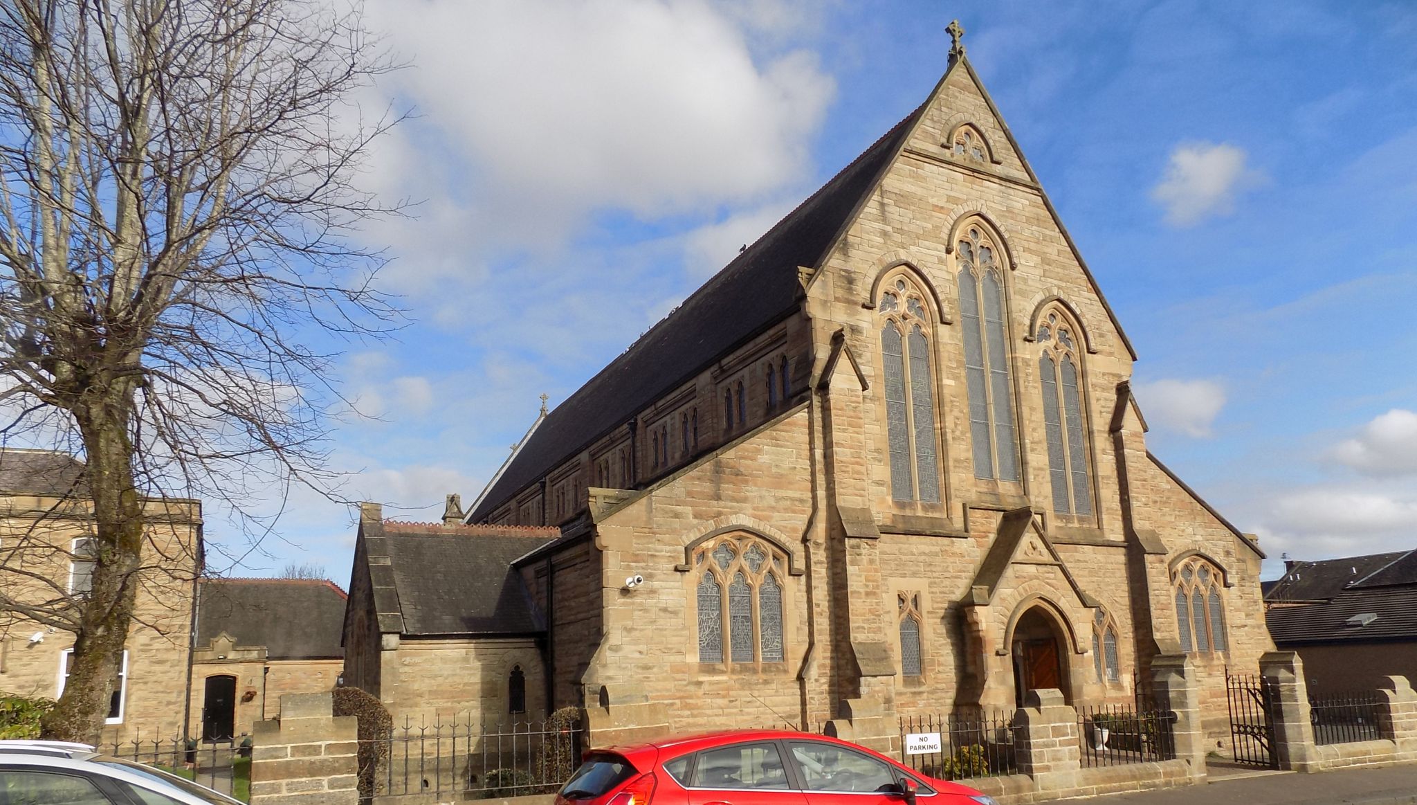 The Tower of Flowerhill Church in Airdrie