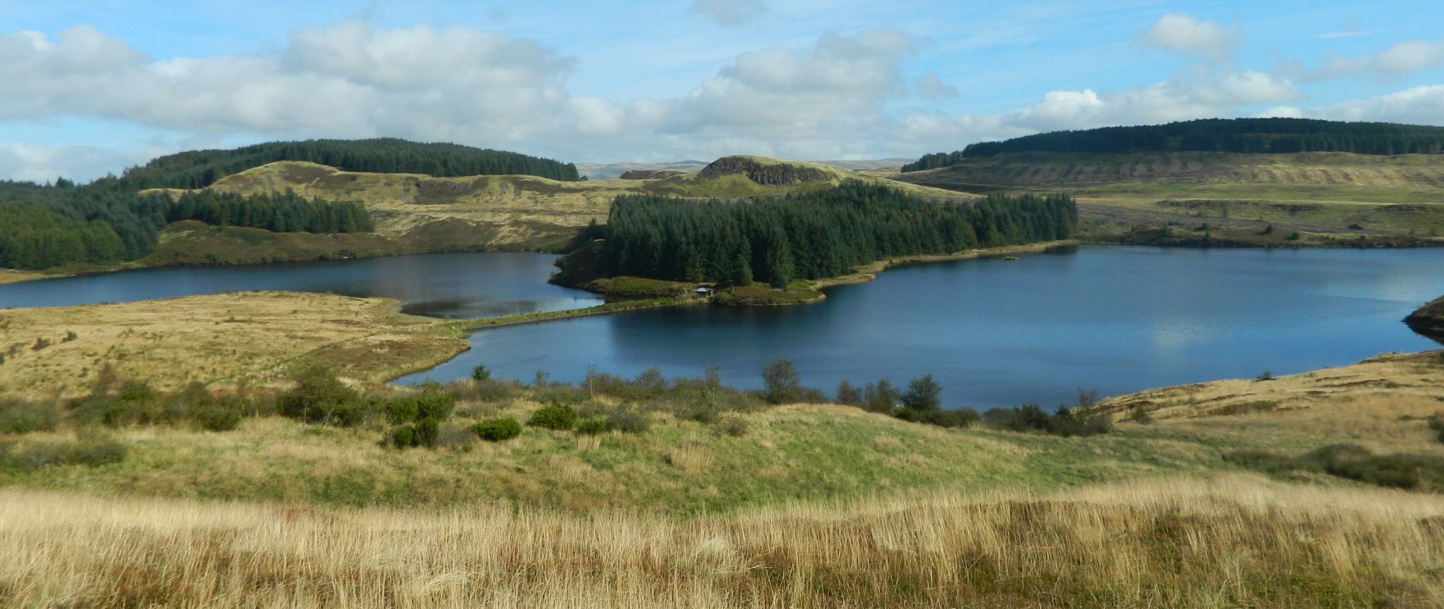 Cochno Loch and Jaw Reservoir in the Kilpatrick Hills