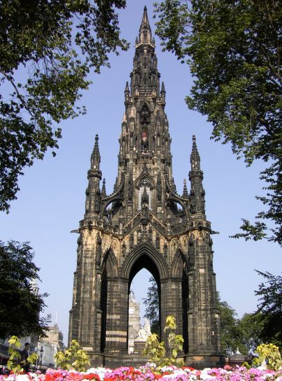 Scott Monument in Edinburgh City Centre