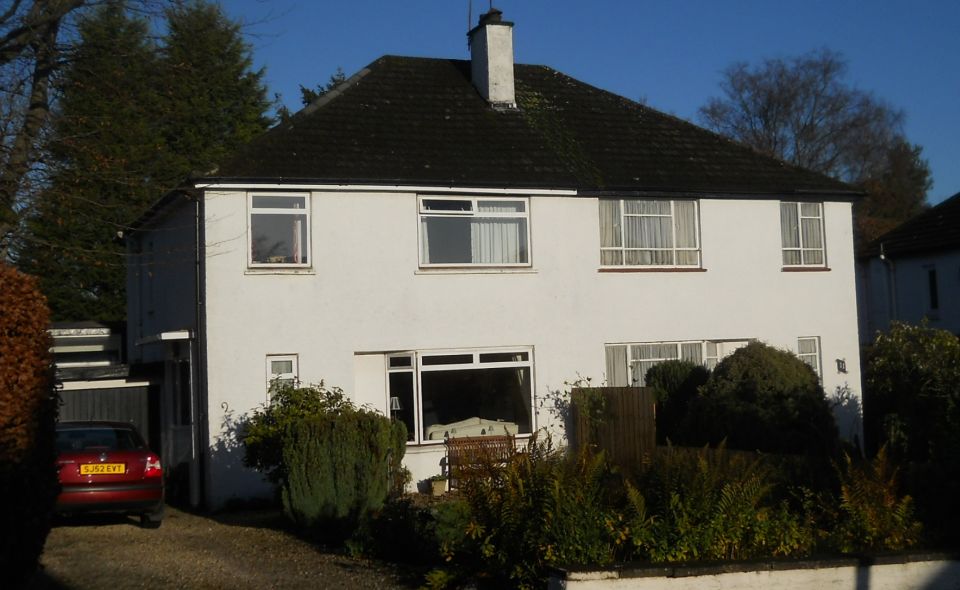 Semi-detached villas in North Grange Road in Gartconnel Estate, Bearsden