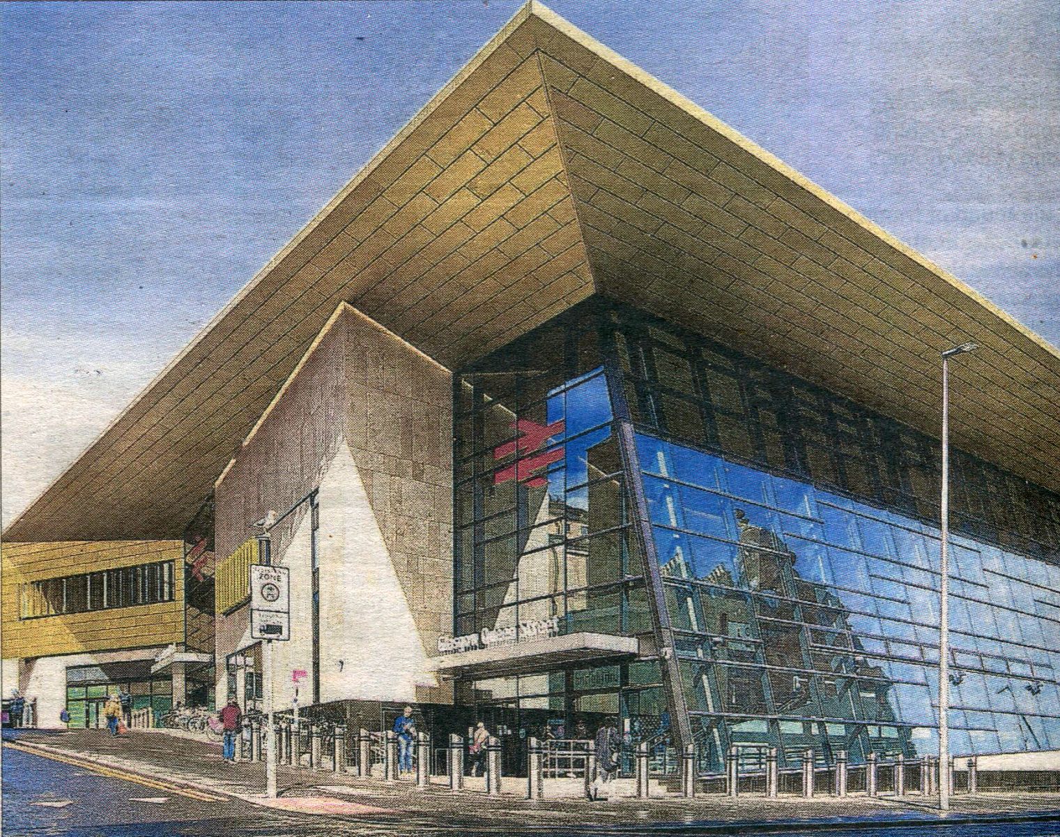 Queen Street Station in George Square in Glasgow city centre