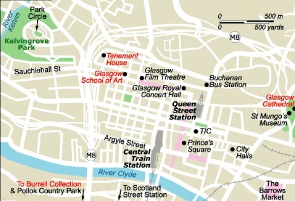 Map of Glasgow