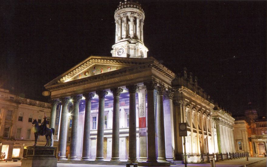 Modern Art Gallery from Ingram Street in Glasgow city centre