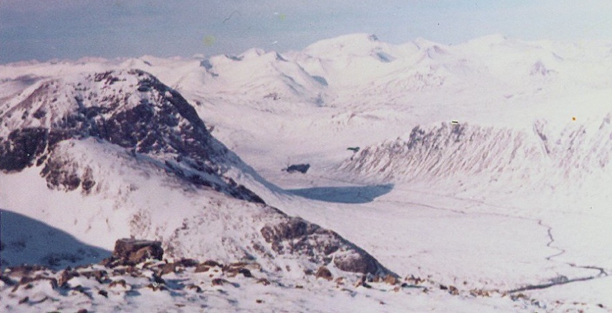 Buchaille Etive Mor and Ben Nevis from Meall a Burraidh