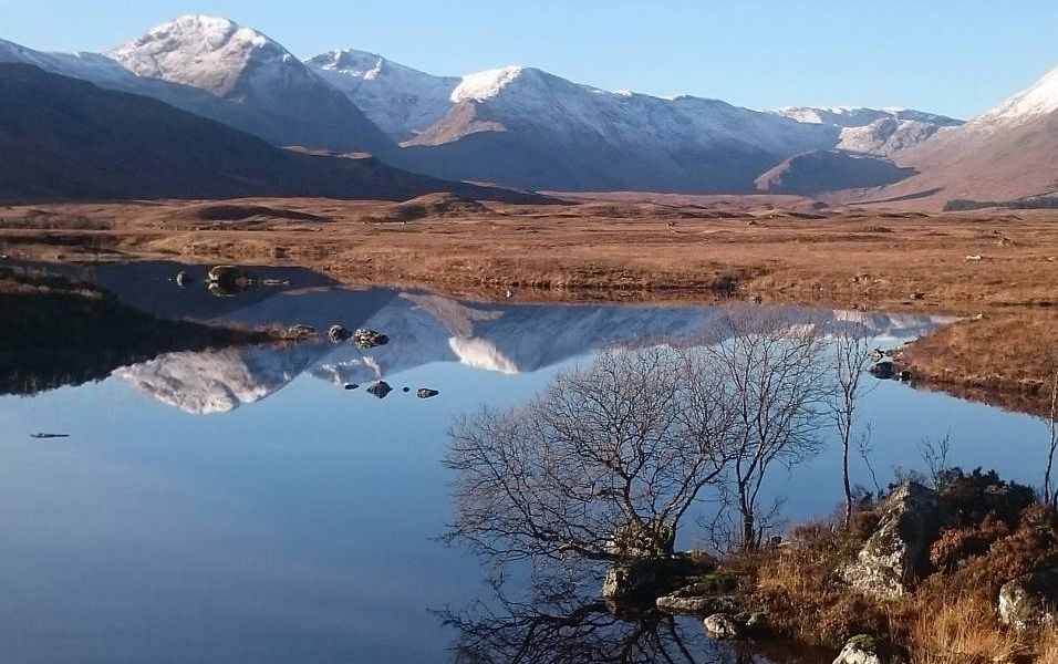 Lochan na h-Achlaise on Rannoch Moor