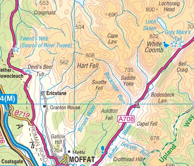 Map of Hart Fell