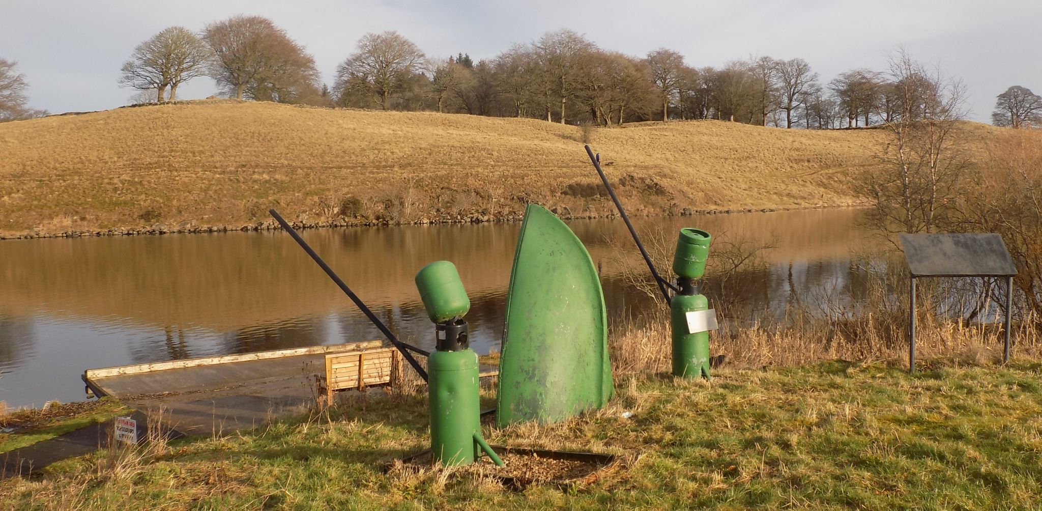 Sculptures at Hillend Reservoir