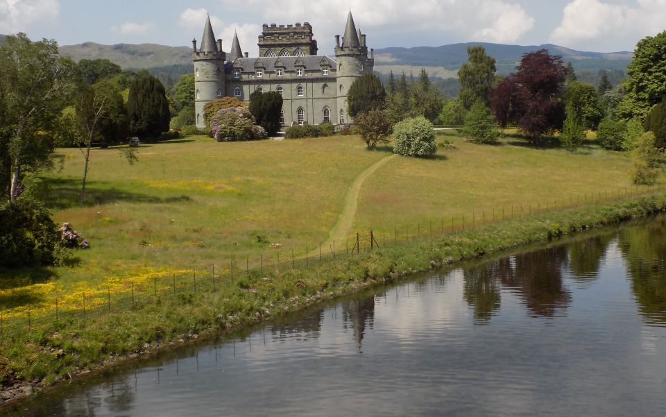 Inverary Castle from Bridge over River Aray