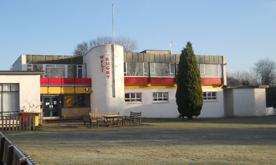 West of Scotland Rugby Club at Allander River walkway in Milngavie