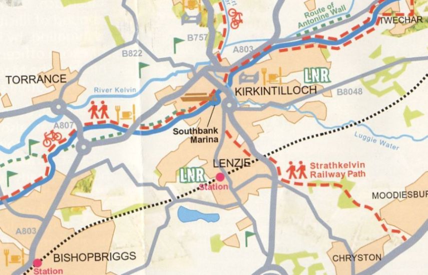 Location Map of Lenzie