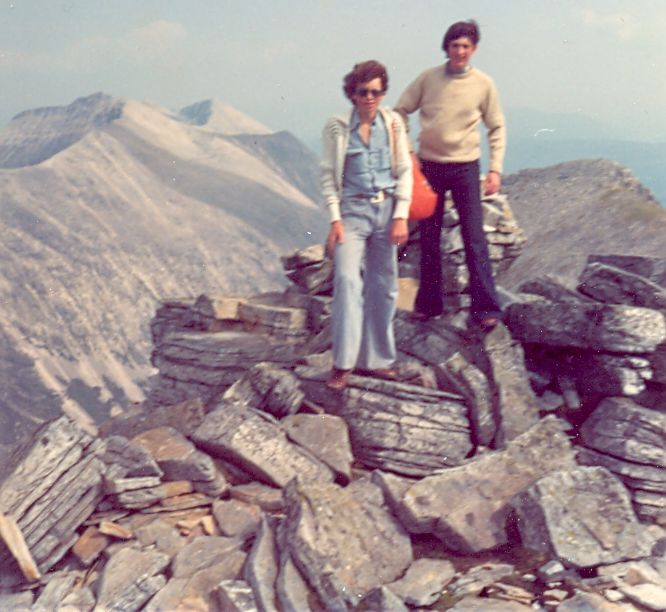 Beinn Eighe On traverse of Liathach summit ridge