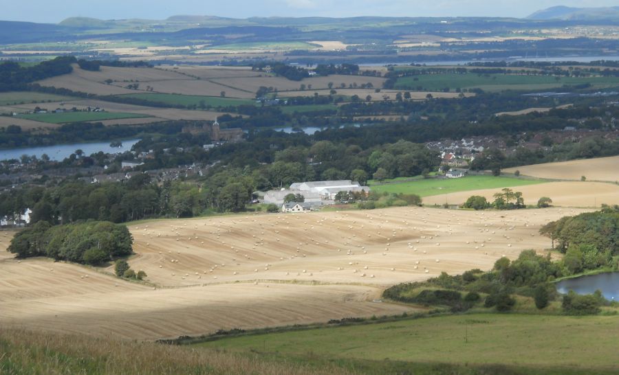 Linlithgow from Cockleroy Hill in Beecraigs Country Park