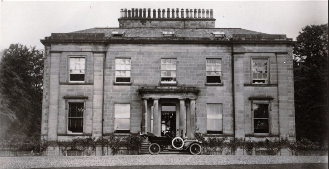 Old photo of Plean House in Plean Park