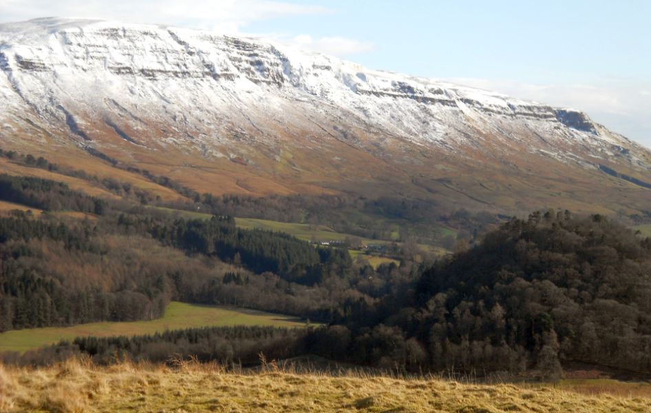 Campsie Fells and Dumgoyach from Quinloch Muir