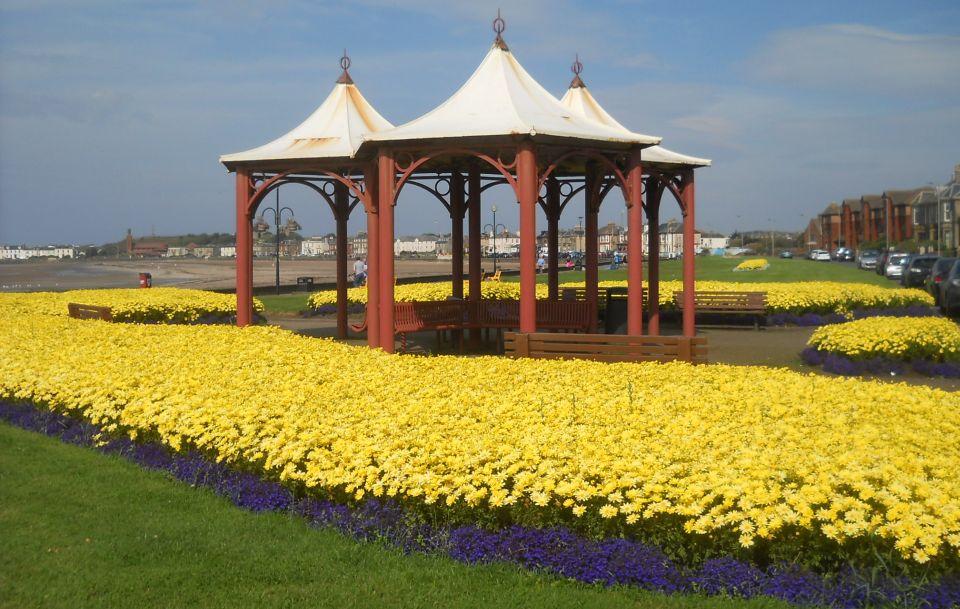 Pavilions on esplanade at Saltcoats on the Ayrshire Coast