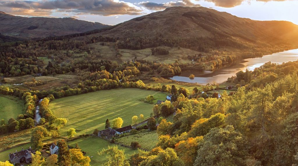 Creag Mhor and Stob Fear-tomhais above Balquidder and Loch Voil