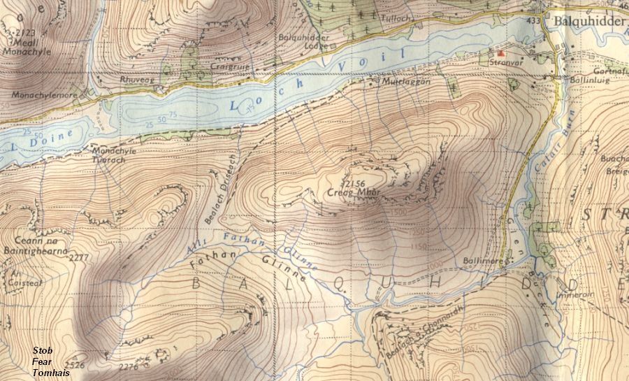 Map for Stob Fear-tomhais