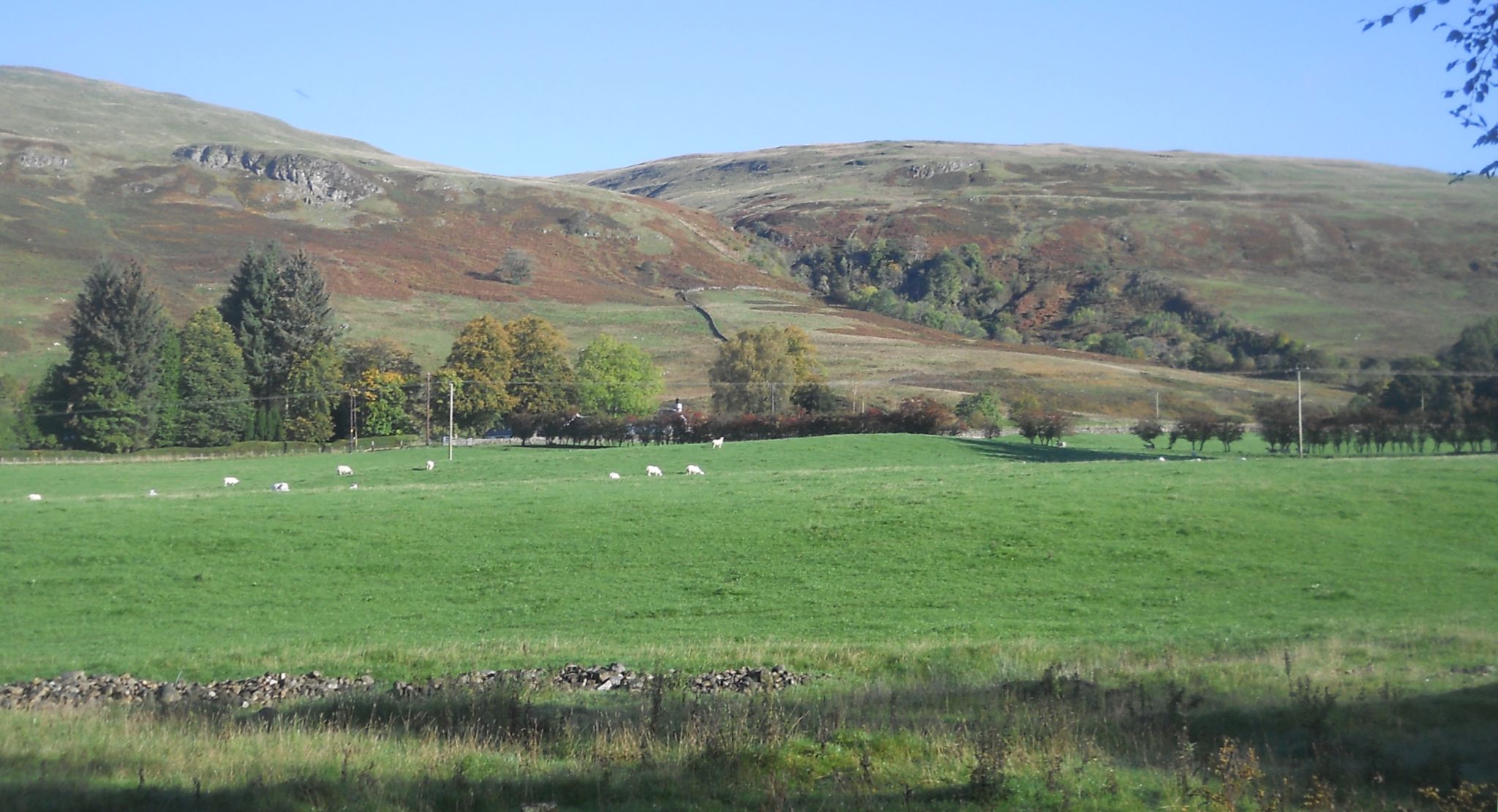 Ballagan Glen in the Campsie Fells from the Strathkelvin Railway Path