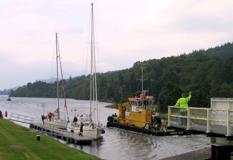 Aberchalder Swing Bridge on Caledonian Canal