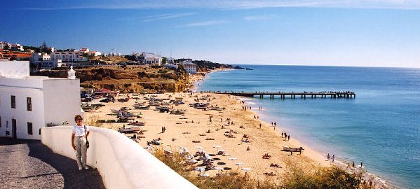 Albufeira in The Algarve in Southern Portugal