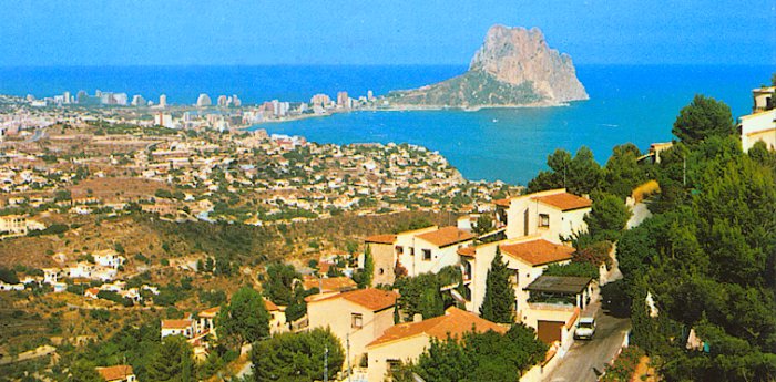 Calpe ( Alicante ) on the Costa Blanca in Spain 