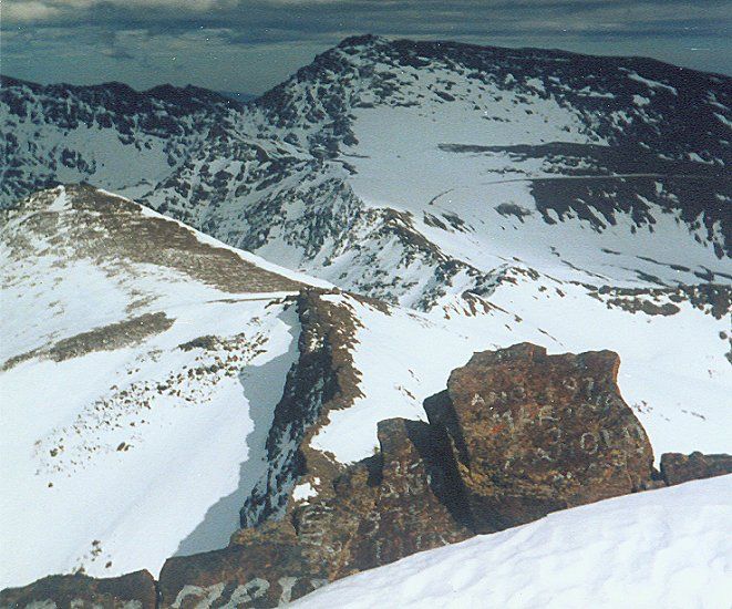 Sierra Nevada from the summit of Veleta ( 3470m ) in Southern Spain