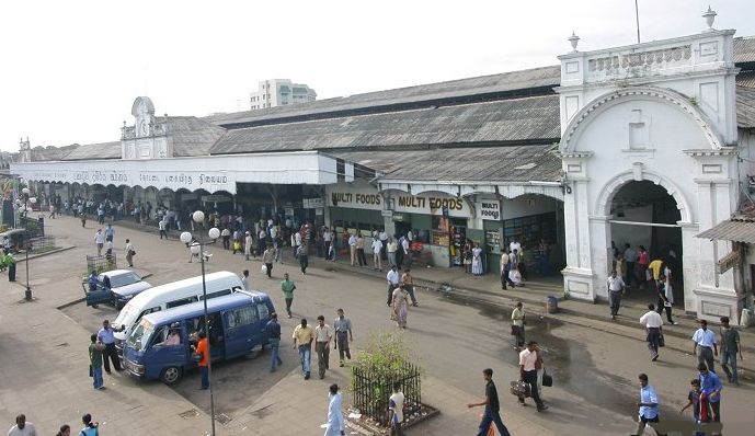 Fort Railway Station in Colombo City, Sri Lanka