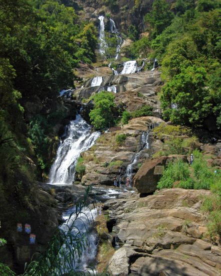 Waterfall near Nuwari Eliya in the Hill Country of Sri Lanka