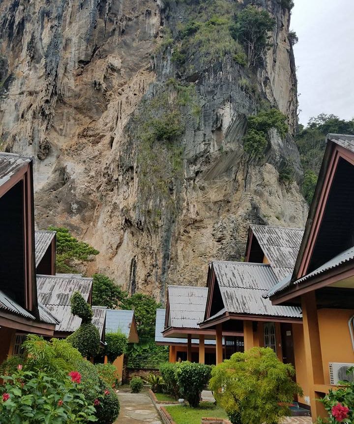 Beach Bungalows on Phra Nang near Krabi in Southern Thailand