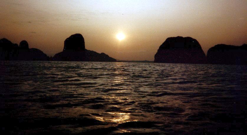 Sunset Cruise on Phang Nga Bay in Southern Thailand