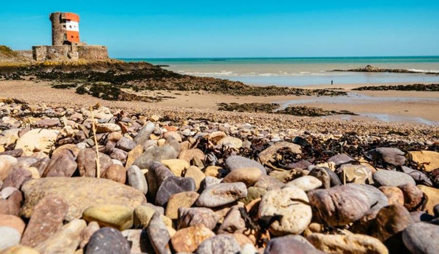 Archirondel Beach on the Channel Island of Jersey