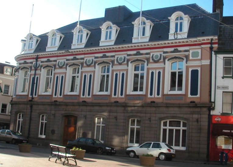 Town Hall in St Helier on the Channel Island of Jersey