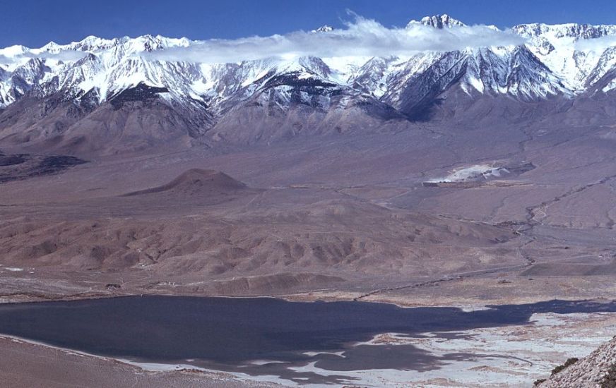 Owens Valley and the eastern escarpment of the Sierra Nevada mountains