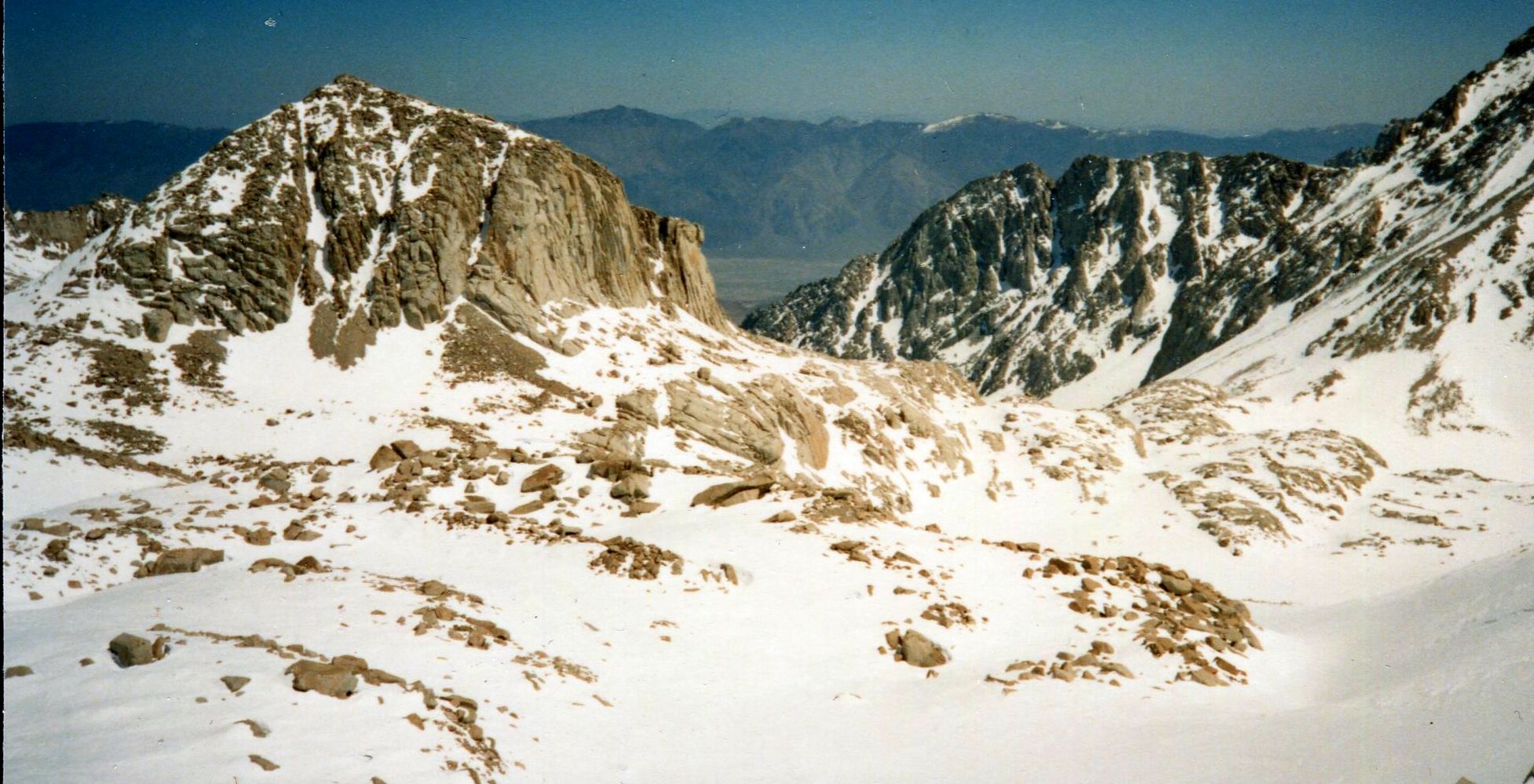 on springtime ascent to the Crest of the Sierra Nevada