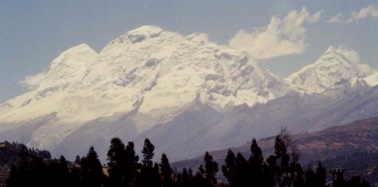 Huascaran - 6768 metres - The highest tropical mountain in the world and the highest in the Peruvian Andes