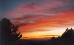 Sunset in the Sierra Nevada of Southern Spain